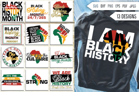 Black History Month Svg Bundle. Black Woman Svg. BLM. African Melanin Svg. Black Pride Svg. Black Queen Svg. African American png dxf eps SVG Mint And Beer Creations 