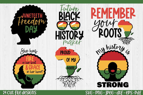 Black History Month SVG Bundle | Juneteenth SVG Cut File SVG TatiStudio 