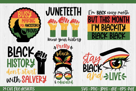 Black History Month SVG Bundle | Juneteenth SVG Cut File SVG TatiStudio 
