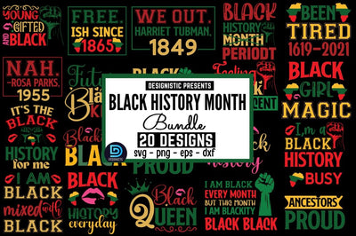 Black History Month SVG Bundle SVG DESIGNISTIC 