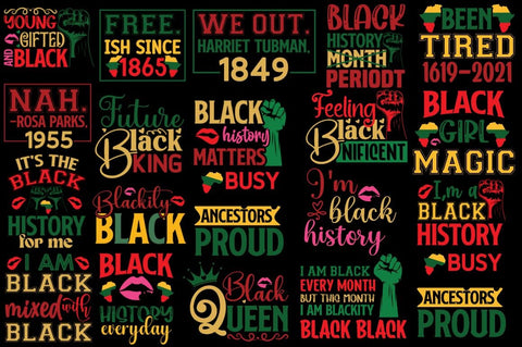 Black History Month SVG Bundle SVG DESIGNISTIC 