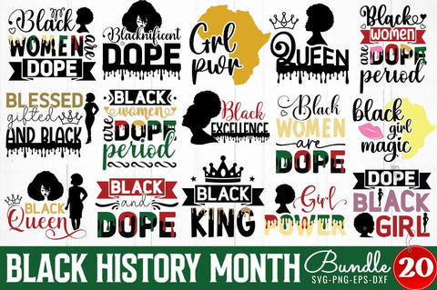 Black History Month SVG Bundle SVG DESIGNISTIC 