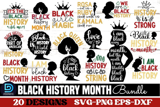 Black History Month SVG Bundle SVG DESIGNISTIC 