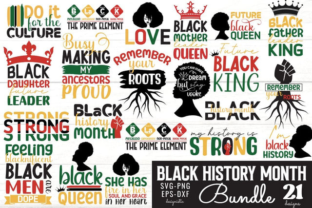 Black History Month SVG Bundle SVG DESIGNISTIC 