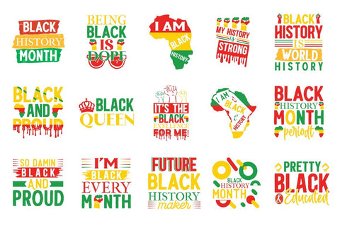 Black History Month Svg Bundle.BHM svg Bundle, African American png, Cricut Layered Cut File, SVG Designangry 