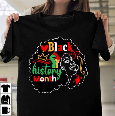 Black History Month SVG Cut File, Black History Month PNG SVG BlackCatsMedia 