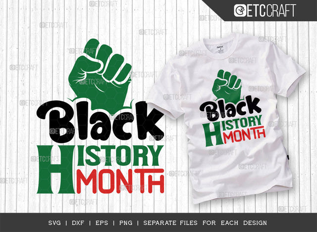 Black History Month SVG Cut File, Black Woman Svg, Black Queen Svg, Afro Lady Svg, Black History Svg, African American Svg, Afro Man, Afro Quote, ETC T00347 SVG ETC Craft 