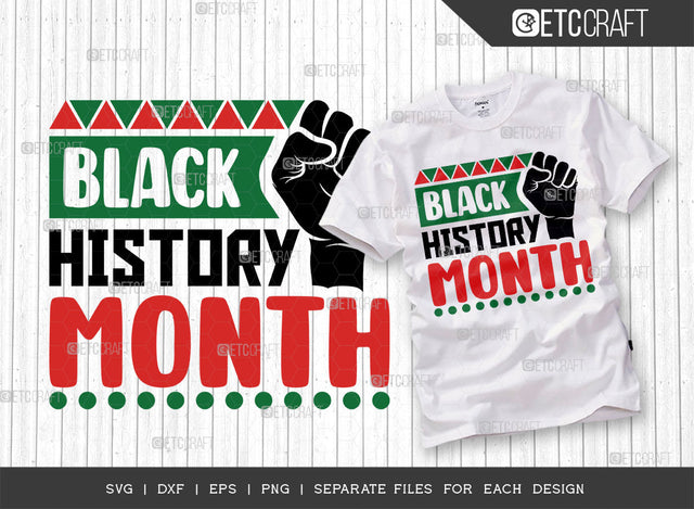 Black History Month SVG Cut File, Black Woman Svg, Black Queen Svg, Afro Lady Svg, Black History Svg, African American Svg, Afro Man, Afro Quote, ETC T00347 SVG ETC Craft 