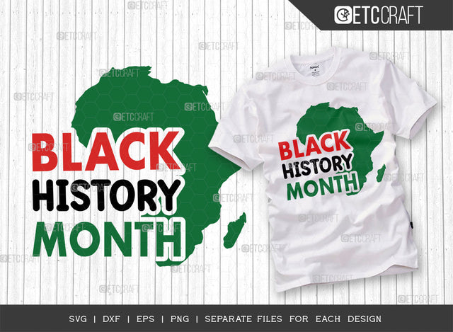 Black History Month SVG Cut File, Black Woman Svg, Black Queen Svg, Afro Lady Svg, Black History Svg, African American Svg, Afro Man, Afro Quote, ETC T00347 SVG ETC Craft 