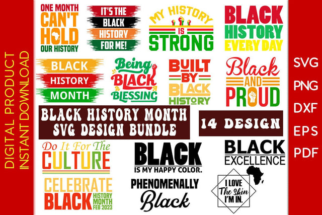 Black History Month SVG Designs Bundle Cut File SVG Creativedesigntee 