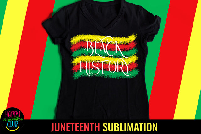 Black History Sublimation- Juneteenth Sublimation Design Sublimation Happy Printables Club 