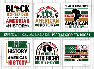 Black History SVG Bundle, Black Woman Svg, Black Queen Svg, Afro Lady Svg, Afro Man Svg, African American Svg, Beautiful Woman, Afro Quote, ETC T00351 SVG ETC Craft 