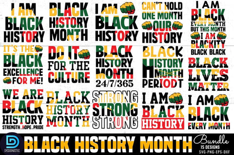 Black History SVG Bundle SVG DESIGNISTIC 