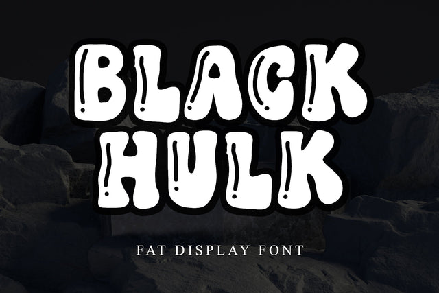 Black Hulk Font Afandi Studio 