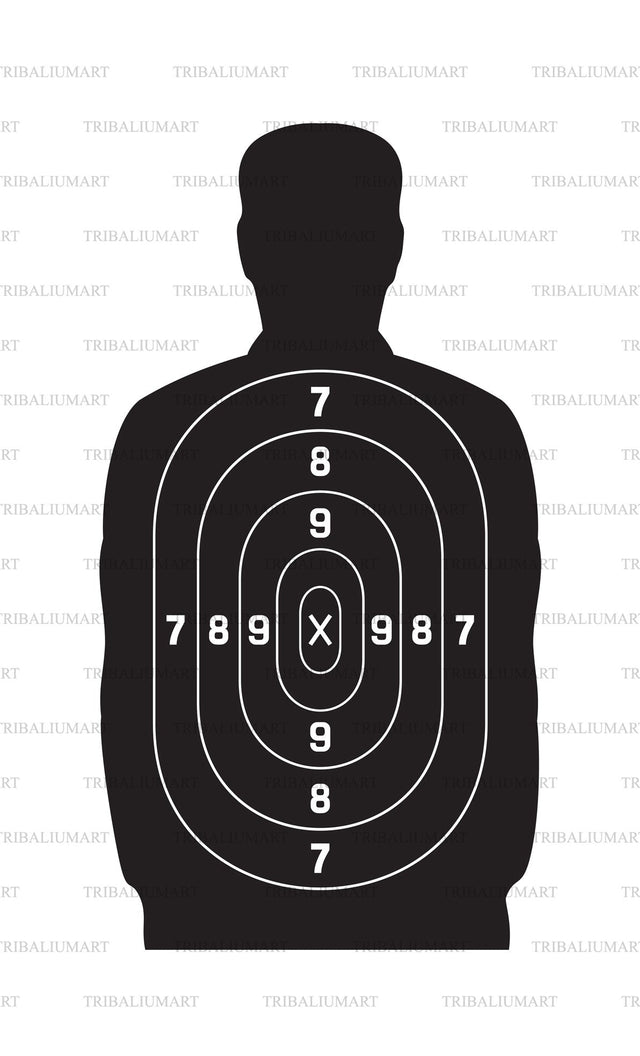 Black human target SVG TribaliumArtSF 