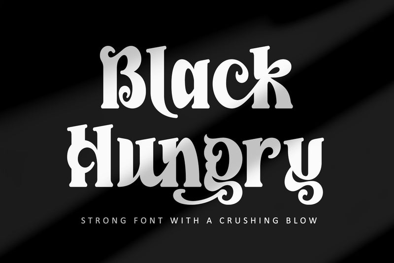 Black Hungry Font Letterara 