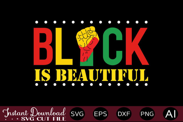 Black Is Beautiful SVG SVG designmaster24 