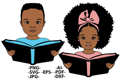 Black Kids Reading Bundle, Back to School Svg, Black Boy Svg, Learning School, Girl Reading Svg, Cute Kids Svg, Peekaboo Girl Svg, Afro Boy Svg, Afro Kid Svg SVG 1uniqueminute 