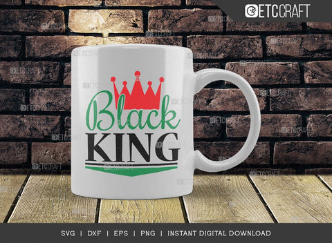 Black King SVG Cut File, African American Svg, Black History Month Svg, Black Man Svg, Chess Piece Svg, African American Quote Design, TG 00173 SVG ETC Craft 