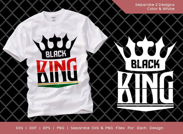 Black King SVG Cut File | Black Father Svg | African Black Man Svg | Black History Svg | Black Power Svg | African American T-shirt Design SVG ETC Craft 