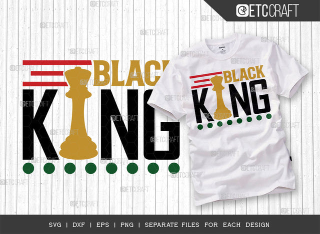 Black King SVG Cut File, Black Man Svg, Black Father Svg, Afro Man Svg, Black History Svg, Melanin Svg, African American Svg, Crown Svg, Afro Quote, ETC T00321 SVG ETC Craft 