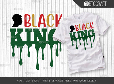 Black King SVG Cut File, Black Man Svg, Black Father Svg, Afro Man Svg, Black History Svg, Melanin Svg, African American Svg, Crown Svg, Afro Quote, ETC T00321 SVG ETC Craft 