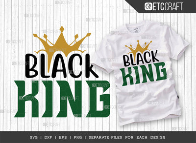 Black King SVG Cut File, Black Man Svg, Black Father Svg, Afro Man Svg, Black History Svg, Melanin Svg, African American Svg, Crown Svg, Afro Quote, ETC T00321 SVG ETC Craft 