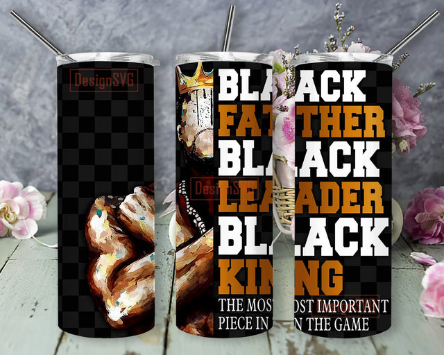 Black King Tumbler Design, African American 20oz Skinny Tumbler, Black History Month Tumbler Png, Watercolor Back King Design Png, Instant Download Sublimation DesignSVG 