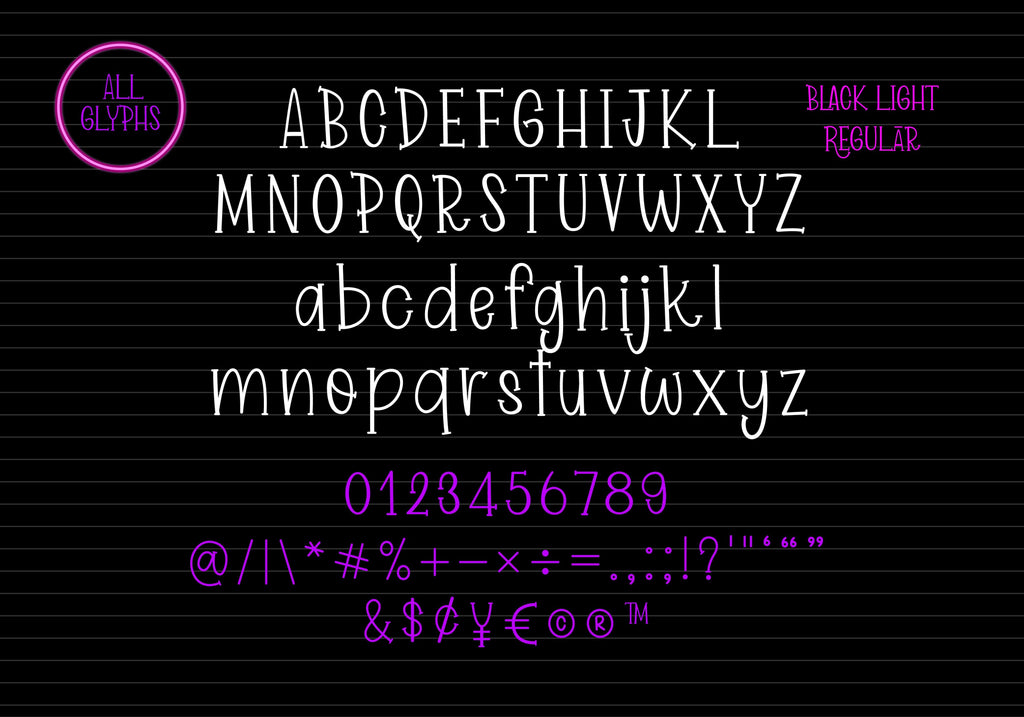 Black Light - So Fontsy