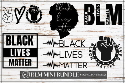 Black Lives Matter Mini SVG Bundle - 6 SVG MockupSvgVenue 