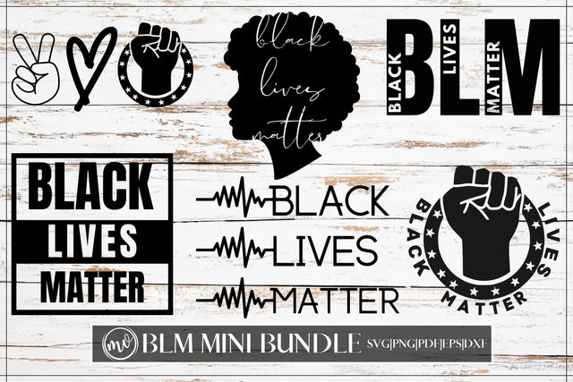 Black Lives Matter Mini SVG Bundle - 6 SVG MockupSvgVenue 