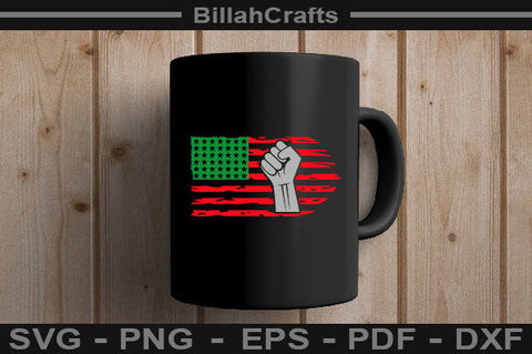 Black Lives Matter Pan African American UNIA Flag Juneteenth SVG File SVG BillahCrafts 