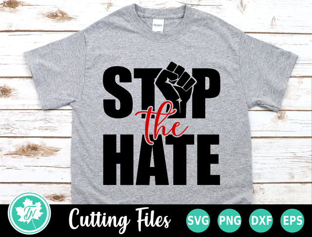 Black Lives Matter SVG | BLM SVG | Stop The Hate SVG SVG TrueNorthImagesCA 