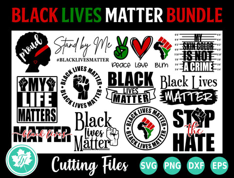 Black Lives Matter SVG Bundle 12 Pack SVG TrueNorthImagesCA 