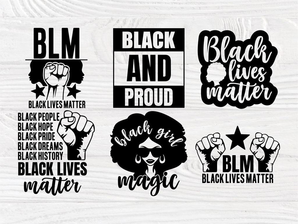 Black Lives Matter Svg Bundle Black History Svg So Fontsy