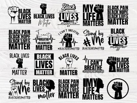 Black Lives Matter SVG Bundle, I Cant Breathe Svg SVG TonisArtStudio 