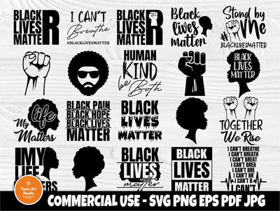 Black Lives Matter SVG Bundle, I Cant Breathe Svg SVG TonisArtStudio 
