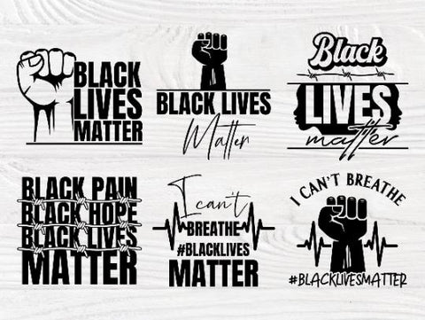 Black Lives Matter SVG Bundle, I Cant Breathe Svg SVG TonisArtStudio 