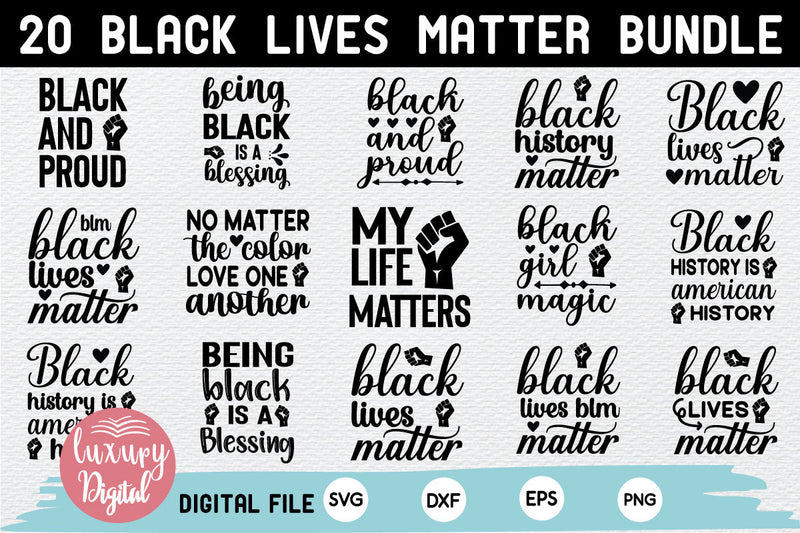 Black Lives Matter SVG Bundle SVG md faruk hossain 
