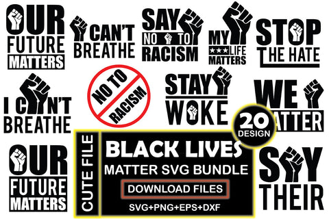 Black Lives Matter Svg Bundle SVG Rupkotha 