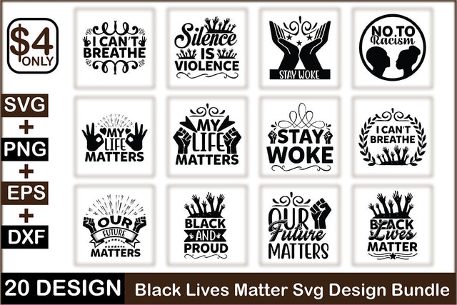 Black Lives Matter Svg Design Bundle SVG Rupkotha 