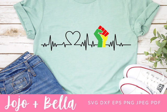 Black Lives Matter Svg, Heartbeat Svg, BLM svg, Black History Svg, Black Woman SVG, Svg files for Cricut, Sublimation Designs Downloads SVG Jojo&Bella 