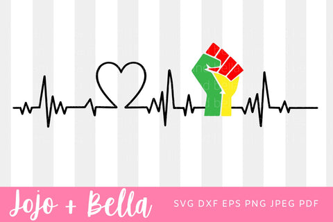 Black Lives Matter Svg, Heartbeat Svg, BLM svg, Black History Svg, Black Woman SVG, Svg files for Cricut, Sublimation Designs Downloads SVG Jojo&Bella 
