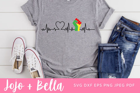 Black Lives Matter Svg, Heartbeat Svg, BLM svg, Black History Svg, Black Woman SVG, Svg files for Cricut, Sublimation Designs Downloads SVG Jojo&Bella 