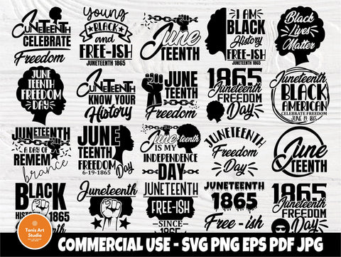 Black Lives Matter SVG, Juneteenth, Black History SVG TonisArtStudio 