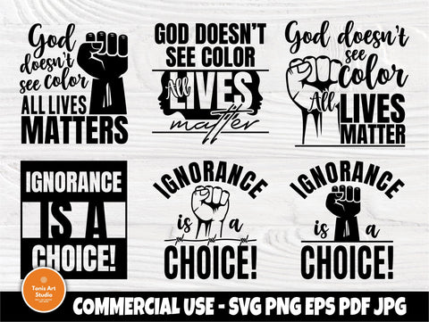 Black Lives Matter SVG, Life Matter, Svg Cut Files SVG TonisArtStudio 