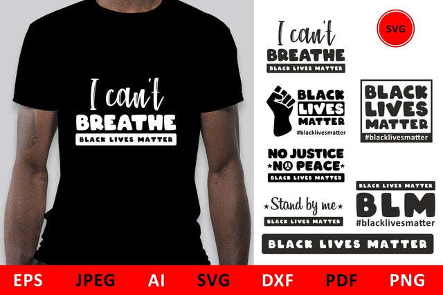 Black Lives Matter svg quote bundle BLM svg dxf protest SVG Zoya Miller 