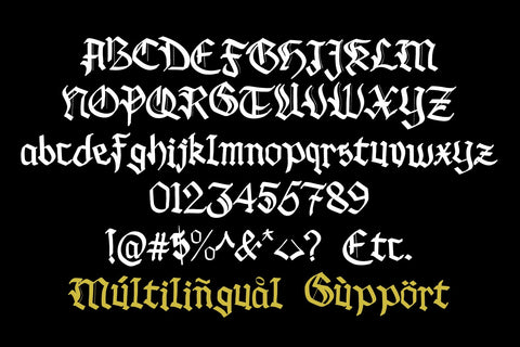 Black Lonthe Font Afandi Studio 