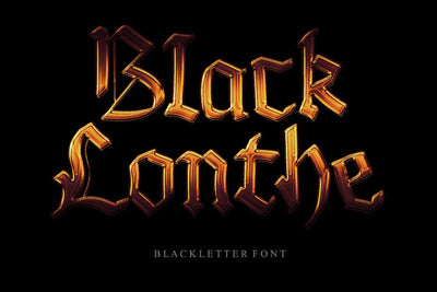 Black Lonthe Font Afandi Studio 