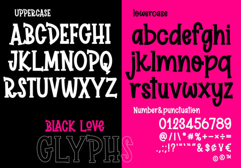 Black Love Font BB Digital Arts 